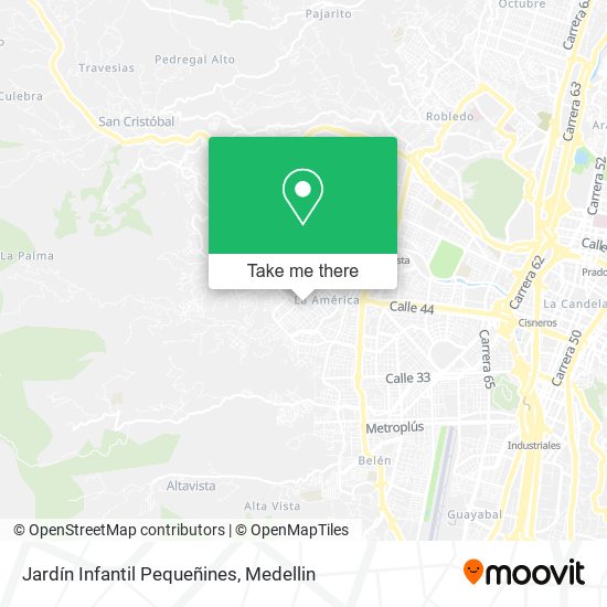 Jardín Infantil Pequeñines map