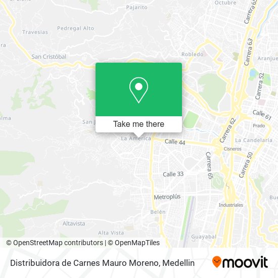 Mapa de Distribuidora de Carnes Mauro Moreno
