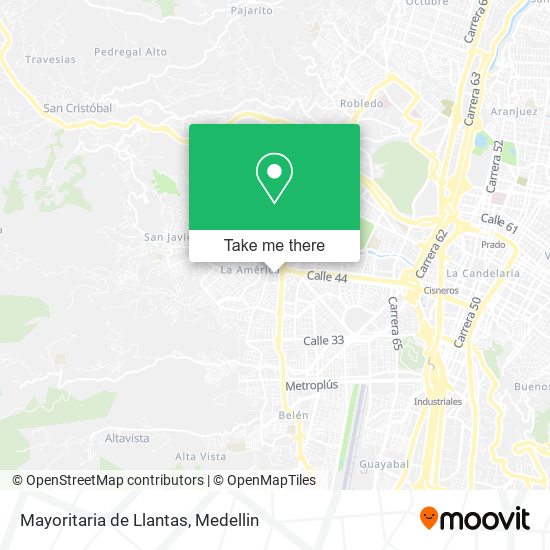 Mayoritaria de Llantas map