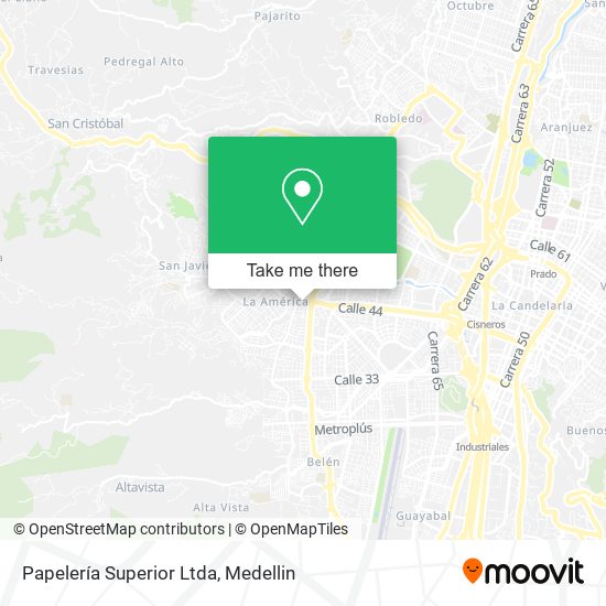 Papelería Superior Ltda map