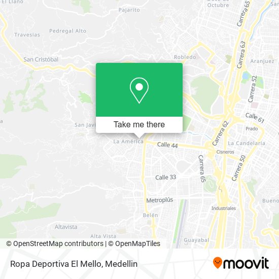 Mapa de Ropa Deportiva El Mello