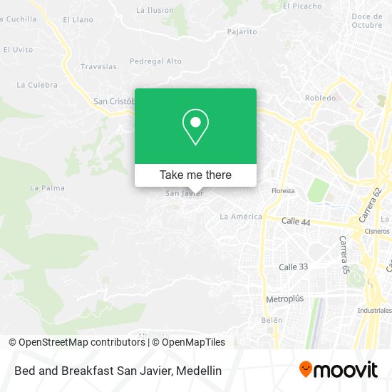 Bed and Breakfast San Javier map