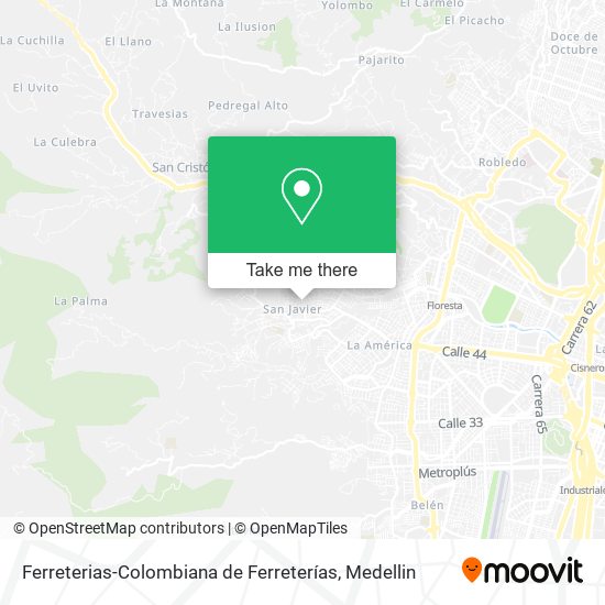 Mapa de Ferreterias-Colombiana de Ferreterías