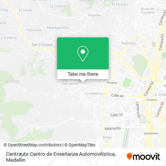 Centrauto Centro de Enseñanza Automovilística map