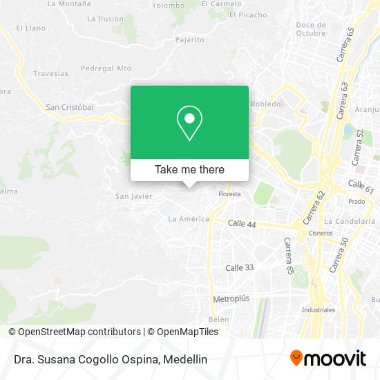 Mapa de Dra. Susana Cogollo Ospina