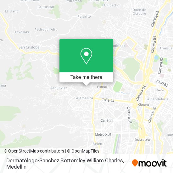 Mapa de Dermatólogo-Sanchez Bottomley William Charles
