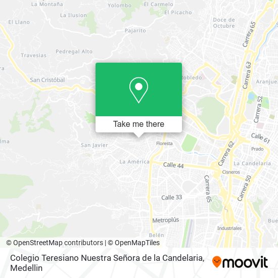 Colegio Teresiano Nuestra Señora de la Candelaria map