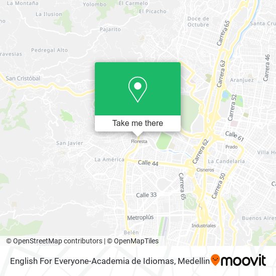 Mapa de English For Everyone-Academia de Idiomas