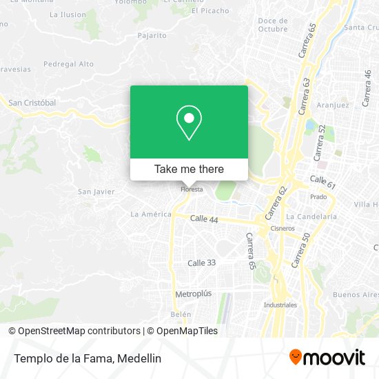 Mapa de Templo de la Fama