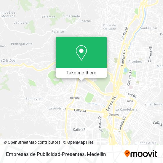 Empresas de Publicidad-Presentes map