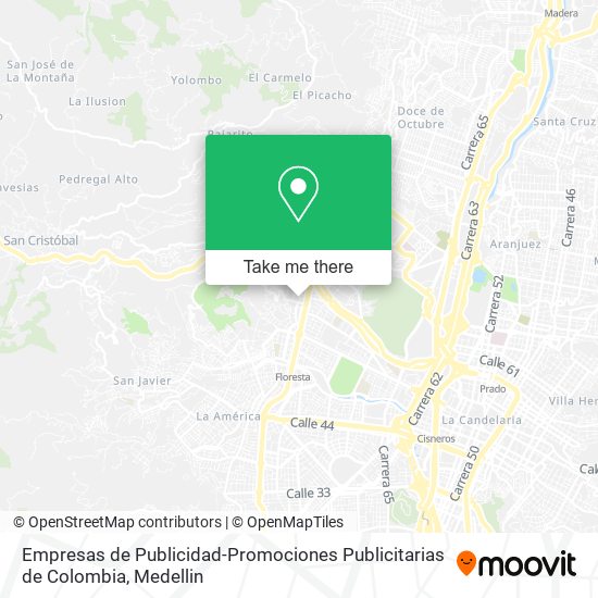 Empresas de Publicidad-Promociones Publicitarias de Colombia map