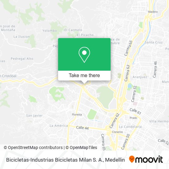Bicicletas-Industrias Bicicletas Milan S. A. map