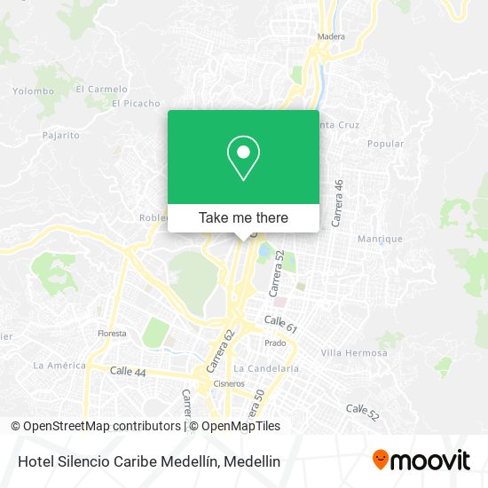 Hotel Silencio Caribe Medellín map