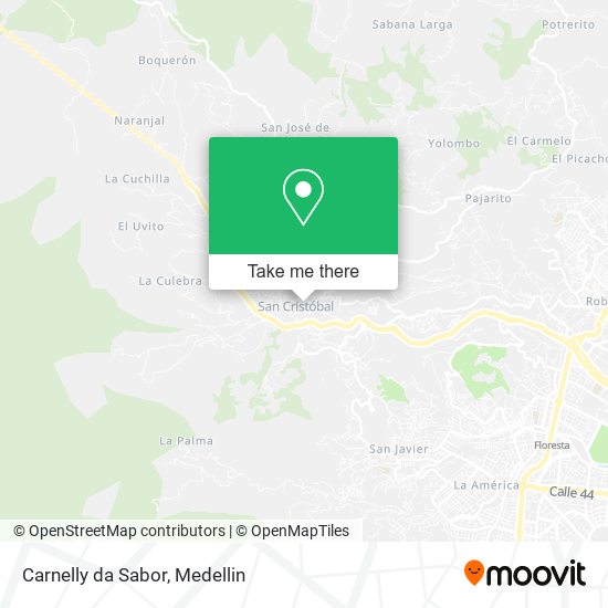 Mapa de Carnelly da Sabor