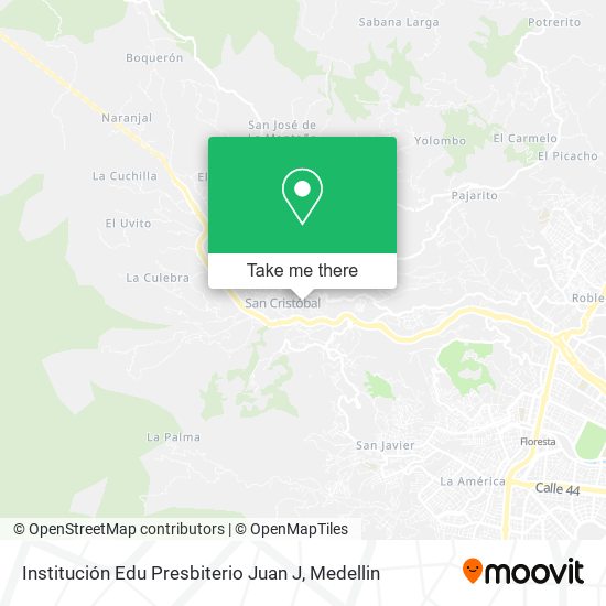 Institución Edu Presbiterio Juan J map