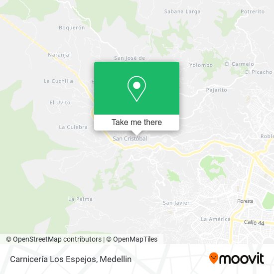 Carnicería Los Espejos map