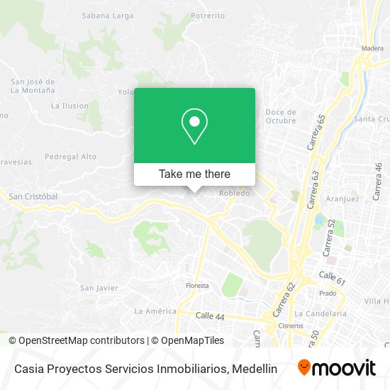 Mapa de Casia Proyectos Servicios Inmobiliarios