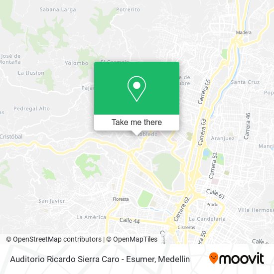 Auditorio Ricardo Sierra Caro - Esumer map