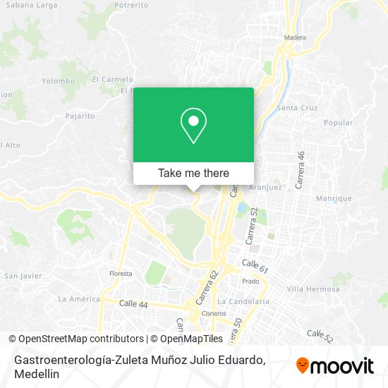 Gastroenterología-Zuleta Muñoz Julio Eduardo map