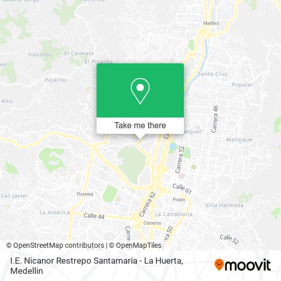 I.E. Nicanor Restrepo Santamaría - La Huerta map