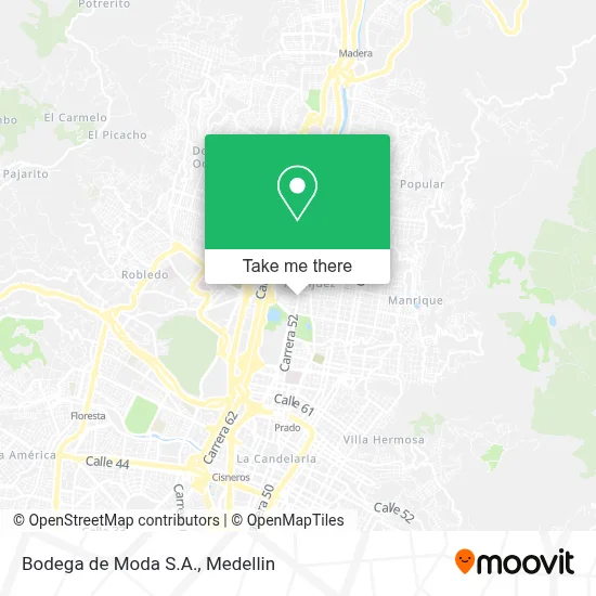 Bodega de Moda S.A. map