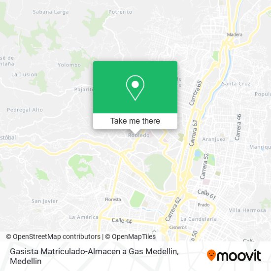 Gasista Matriculado-Almacen a Gas Medellin map