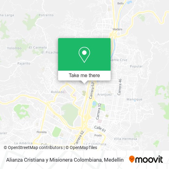 Alianza Cristiana y Misionera Colombiana map