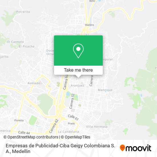 Empresas de Publicidad-Ciba Geigy Colombiana S. A. map
