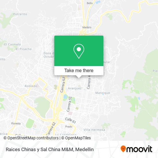 Mapa de Raices Chinas y Sal China M&M