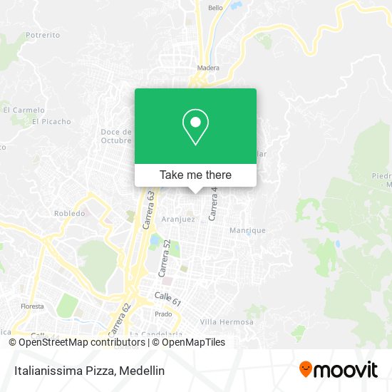 Italianissima Pizza map
