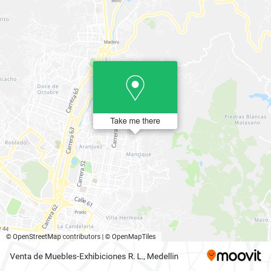Mapa de Venta de Muebles-Exhibiciones R. L.