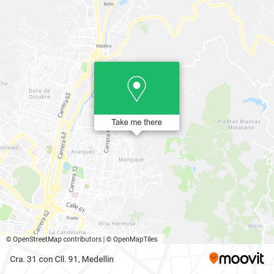 Cra. 31 con Cll. 91 map