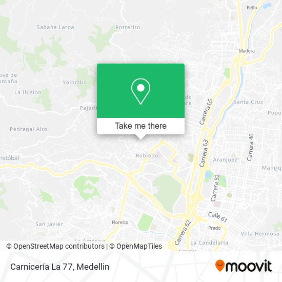 Carnicería La 77 map