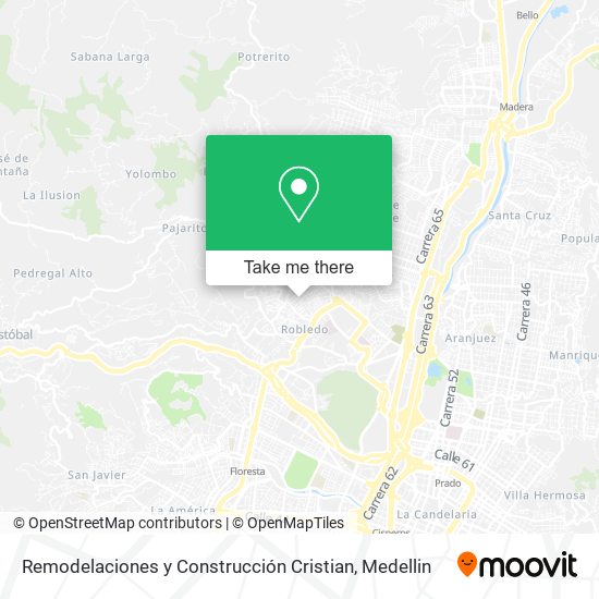 Mapa de Remodelaciones y Construcción Cristian