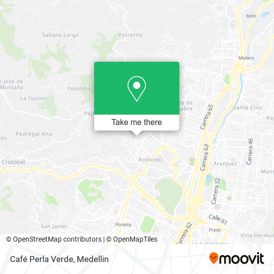 Mapa de Café Perla Verde
