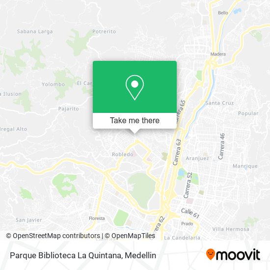 Parque Biblioteca La Quintana map
