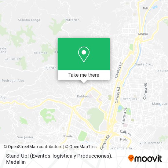 Mapa de Stand-Up! (Eventos, logística y Producciones)