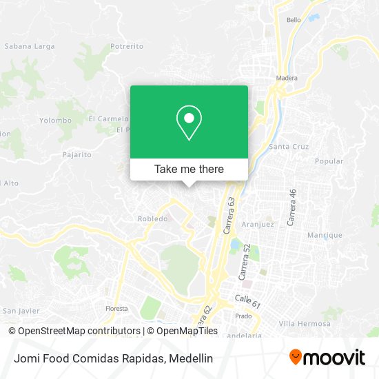 Jomi Food Comidas Rapidas map