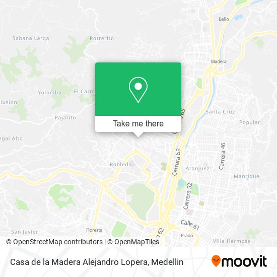 Casa de la Madera Alejandro Lopera map