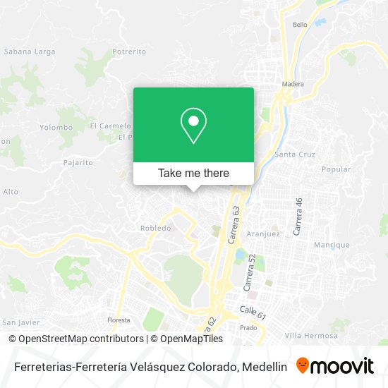 Ferreterias-Ferretería Velásquez Colorado map