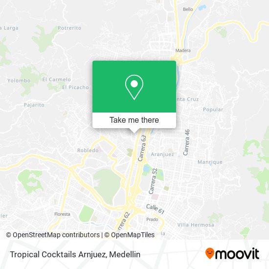 Tropical Cocktails Arnjuez map