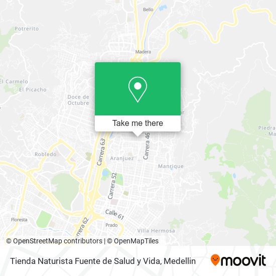 Tienda Naturista Fuente de Salud y Vida map