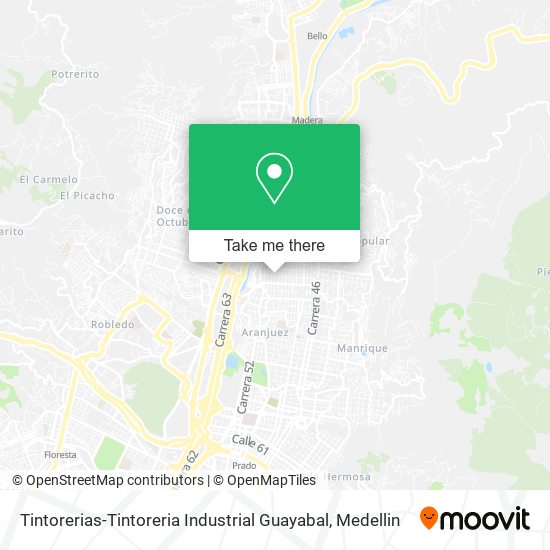 Tintorerias-Tintoreria Industrial Guayabal map