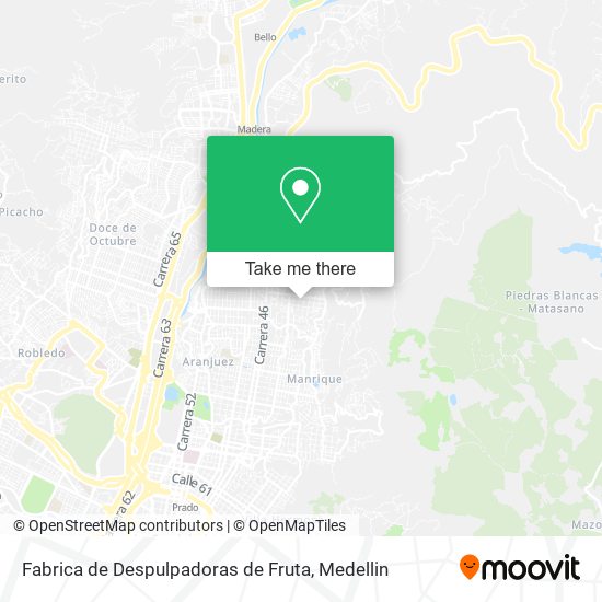 Fabrica de Despulpadoras de Fruta map