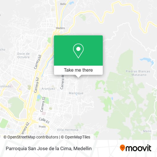 Parroquia San Jose de la Cima map