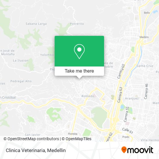 Mapa de Clinica Veterinaria