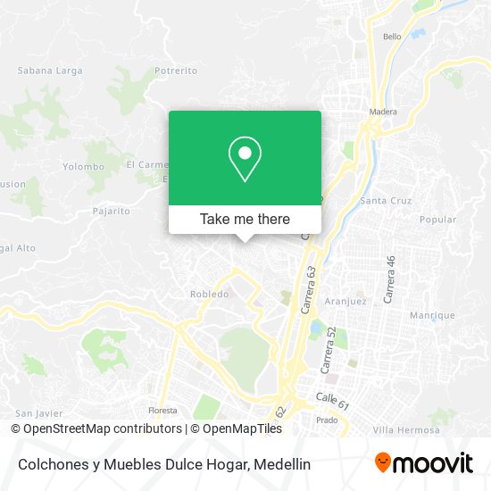 Colchones y Muebles Dulce Hogar map