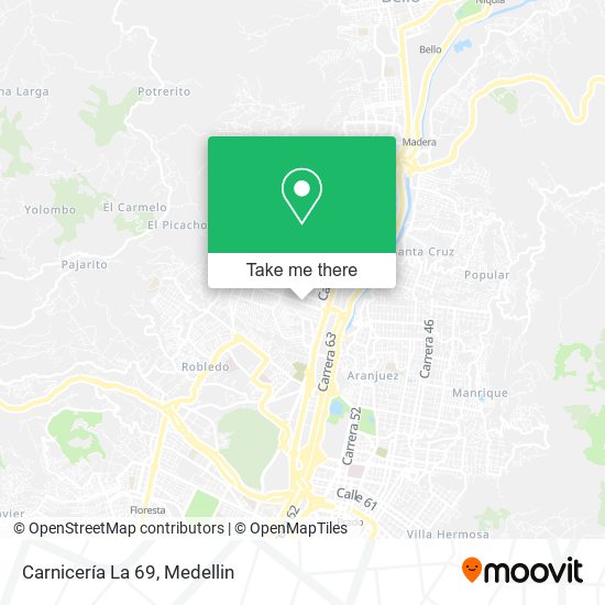 Carnicería La 69 map