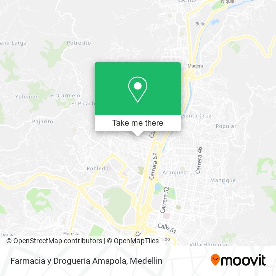 Farmacia y Droguería Amapola map