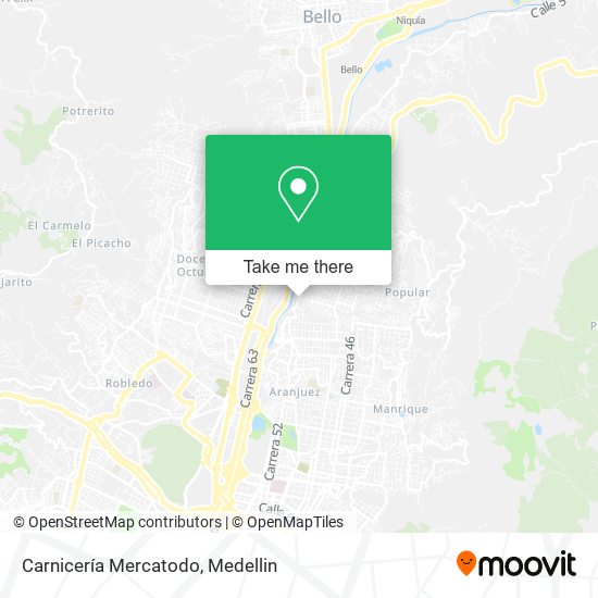 Carnicería Mercatodo map